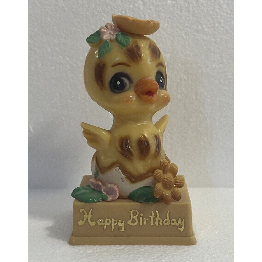 Wilton 1972 Happy Birthday Vintage Chic‎ Cake Topper Figurine Made In Hong Kong